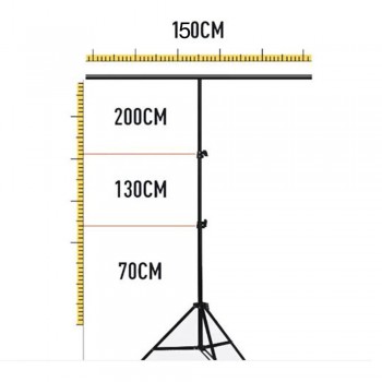 Підставка для фотобака Veron 2 м + перекладина 1,5 м + 2 зажима + сумка (без екрану задньої групи)