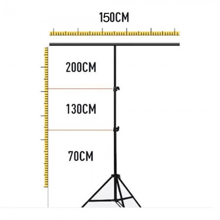 Підставка для фотобака Veron 2 м + перекладина 1,5 м + 2 зажима + сумка (без екрану задньої групи)