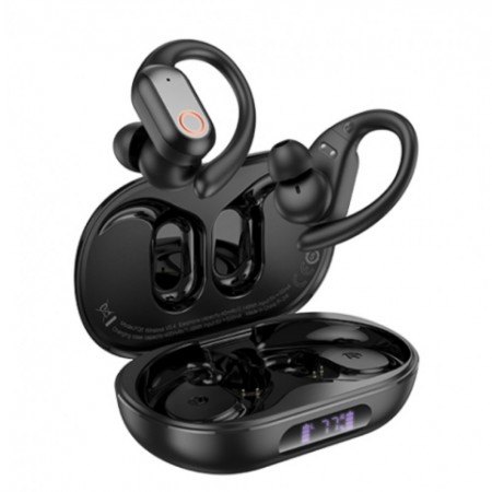 Bluetooth навушники TWS Borofone FQ6, чорні, з функцією шумоподавлення, час роботи до 24 годин, сенсорне управління