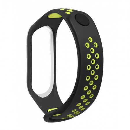 Ремінець Xiaomi Mi Band Sport Nike 3/4 Чорний і Жовтий