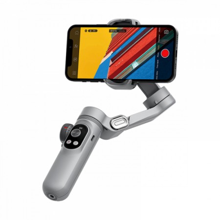 Gimbal Stabilizer WiWU Wi-SE007 3-осевий, 250г макс. навантаження, 9-10 годин роботи, LCD екран, 8 режимів зйомки, портативний, безпровідна зарядка, детachable