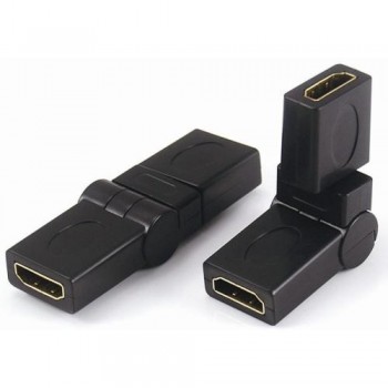 Переходник HDMI no brand 360° поворотный F-F, компактный, универсальный