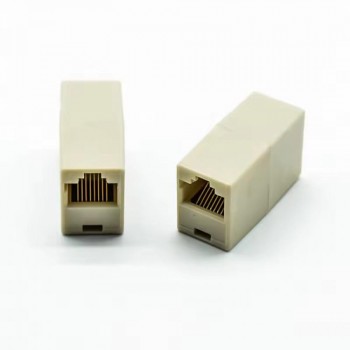Мережевий конектор no brand CAT5 LAN Adapter RJ45 подовжувач пластик