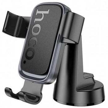 Автотримач розсувний Hoco H81 на присосці, 360° поворот, чорний