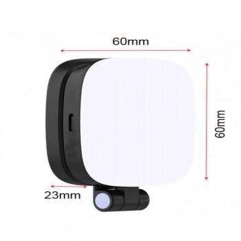 Світлодіодний селфі-спалах Zomei F-662, чорний, портативний