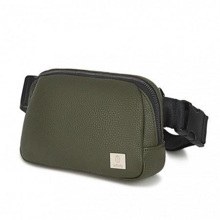 Сумка через плече WiWU LULU Crossbody Bag зелена PU шкіра нейлон 21x13,5x5,5 см