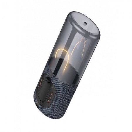 Портативна Bluetooth колонка Hoco BS64, сіра, 360° звук, водонепроникна IPX5