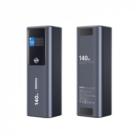 Повербанк Remax RPP-662, 25200 мАч, 140 Вт, 3 порта, быстрая зарядка, синий