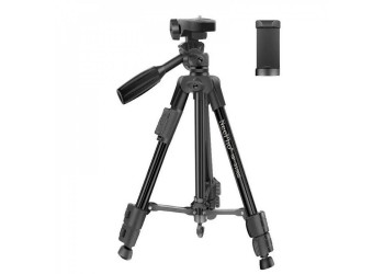 Штатив із тримачем для телефону Neepho NP-3180S, алюмінієвий, 1.36 м, з пультом управління