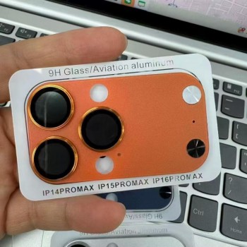 Захисне скло на камеру no brand для iPhone 17 Pro Max помаранчеве алюміній