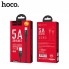 Кабель USB Type-C Hoco U53 Flash 5A, 1.2 м, чорний, швидка зарядка до 5А, нейлонова обплетка, широка сумісність