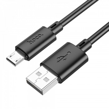 Кабель Micro USB 2.4A Hoco X88, 1м, чорний