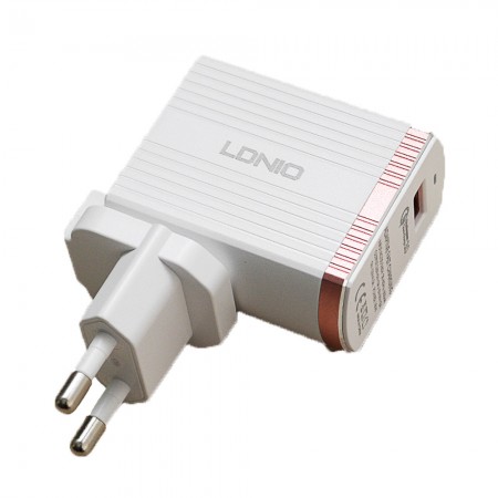 Зарядное устройство Ldnio A1302Q, микро USB, 3A, белое