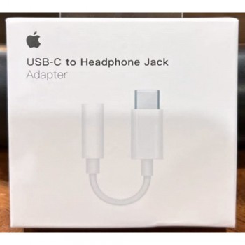 Адаптер аудио USB-C на 3.5 мм no brand компактный белый