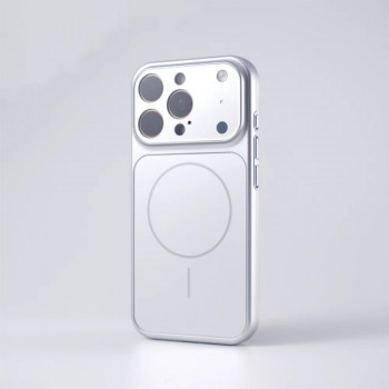 Чохол скляний AG Glass Case MagSafe для iPhone 16 Pro сріблястий, захист