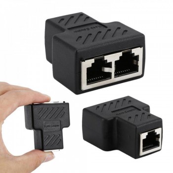 Мережевий адаптер no brand CAT5 LAN Adapter 2/1 розгалужувач RJ45
