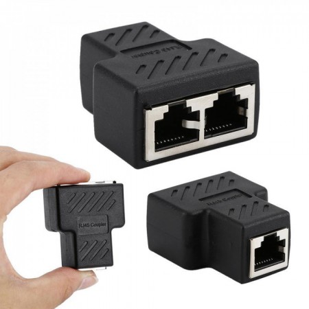 Мережевий адаптер no brand CAT5 LAN Adapter 2/1 розгалужувач RJ45