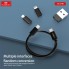 Кабель 3 в 1 Earldom EC-148 Type-C/Lightning/Micro USB 2A 1м с кейсом