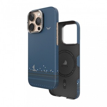 Захисний чохол для iPhone 16 Pro Max Aramid Armor Sailing Case With MagSafe DCC-209, синій