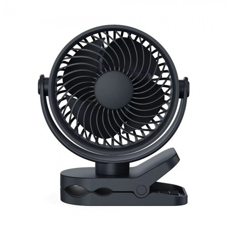 Портативний міні-вентилятор Jisulife WT-RD23, USB, 4 швидкості, чорний