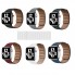 Ремешок для часов Leather Link для Apple Watch 38/40/41 мм серый магнитный кожаный
