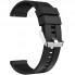 Ремінець для годинника Silicone Universal 22 mm, чорний, сумісність з AmazFit та Samsung