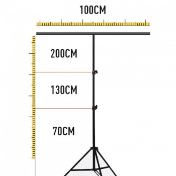Підставка для фотофону Ulanzi 2 м, алюмінієва, з затискачами та сумкою