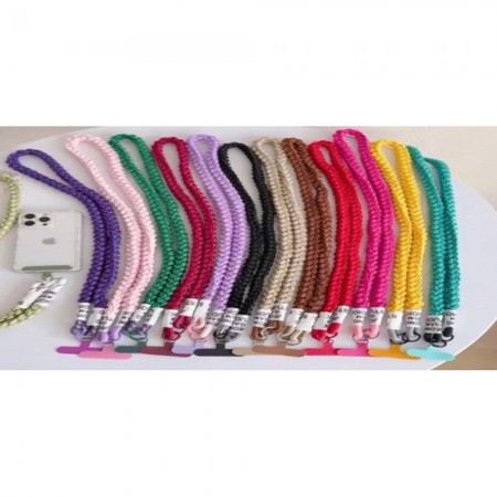 Шнурок на шею no brand Knitting Lavander плетёный, для телефона, сиреневый