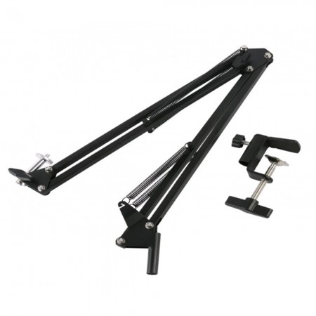 Штатив консольный кронштейн C Type 36 см, алюминиевый, с 1/4 зубом и круглой лепешкой