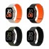 Ремешок Hoco WA39 для Apple Watch 42/44/45/49 мм силиконовый черно-оранжевый