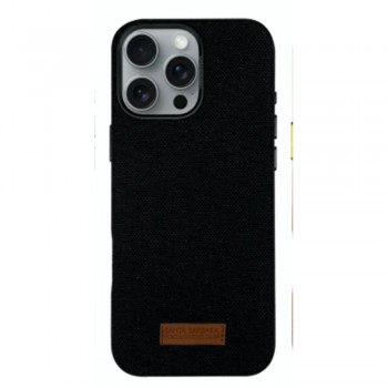 Захисний чохол для iPhone 16 Pro Polo Leonard Leather Case, чорний
