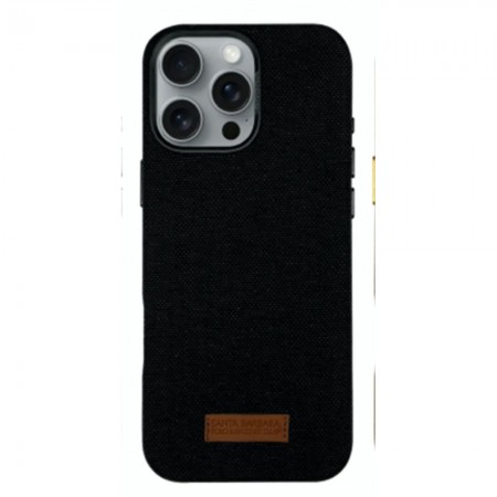 Захисний чохол для iPhone 16 Pro Polo Leonard Leather Case, чорний