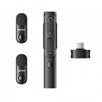 Беспроводной микрофон BOYA Magic-02 4-в-1 AI-шумоподавление до 100 м