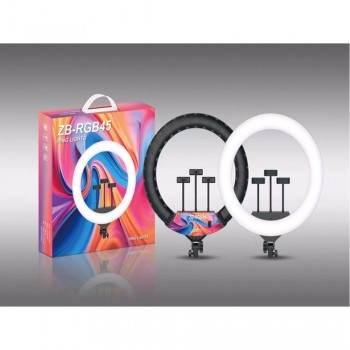 Кільцева LED лампа ZB-RGB45, 45 см, 256 світлодіодів