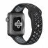 Спортивний ремінець для Apple Watch Nike, 42 мм | 44 мм | 45 мм | 49 мм, колір Midnight Blue & Black, дихаючий матеріал, регульований розмір