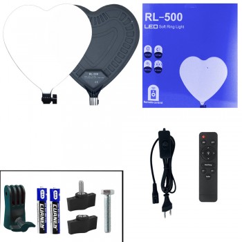 Лампа відеосвітло IOX LED у формі серця RL-500 (30/32) Лампа відеосвітло IOX LED у формі серця RL-500 (30/32)