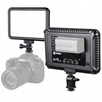 Лампа відеосвітло Veron LED PT-12B 12W, кольорова температура 3200-5600K