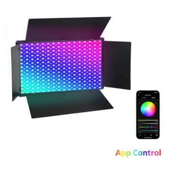 LED відеосвітло Pro 800 RGB, панельне світло, 2 АКБ (4400mAh), сумка для транспортування, керування з смартфону