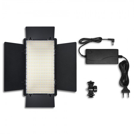 Лампа відеосвітло Veron LED U600 21х12 см, 480 ламп, 3200K-5500K, з пультом управління