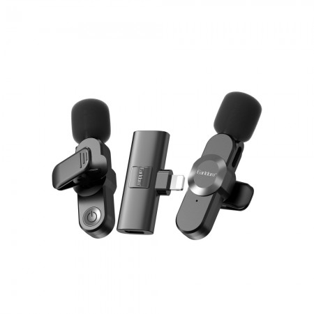 Безпроводний мікрофон Earldom ET-MC8L для телефону Lightning, ABS, робоча напруга 3,7 В, літієва батарея