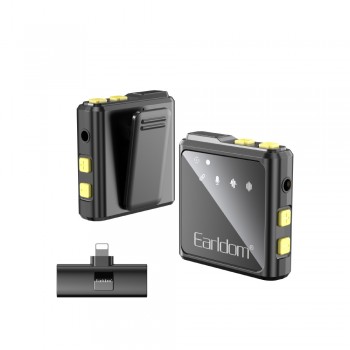 Бездротовий мікрофон для телефона Earldom ET-MC9L, Lightning, ABS