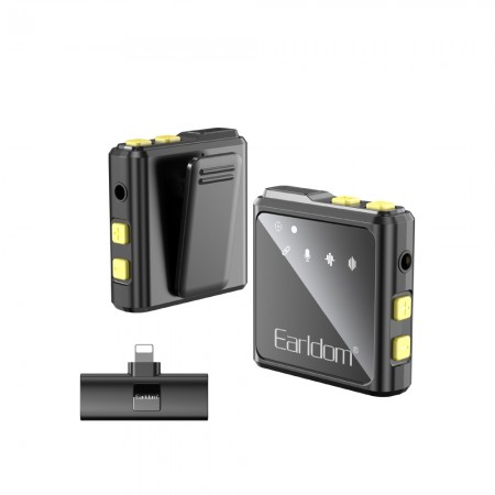 Бездротовий мікрофон для телефона Earldom ET-MC9L, Lightning, ABS