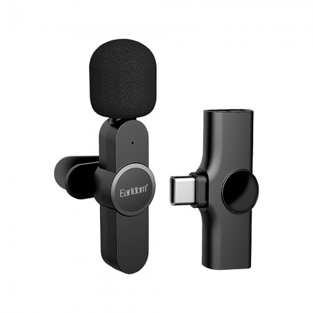 Беспроводний петличний мікрофон для телефона Earldom ET-MC3 Lightning