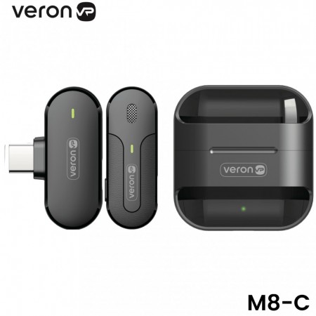 Бездротовий мікрофон Veron M8-C для телефону з USB-C і кейсом зарядки