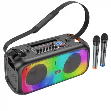 Bluetooth колонка Hoco BS54, черная, Bluetooth 5.1, мощность 15 Вт, емкость аккумулятора 3600 мАч