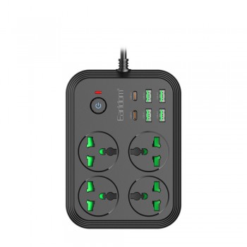 Фільтр живлення Earldom ES-SC25, 2 PD, 4 USB, 750 вогнестійкість