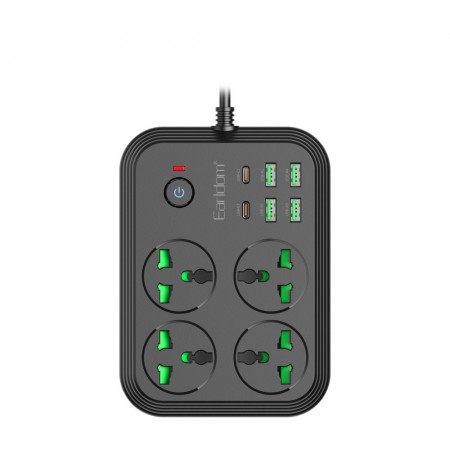 Фільтр живлення Earldom ES-SC25, 2 PD, 4 USB, 750 вогнестійкість