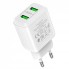 Устрій для швидкої зарядки Hoco N6 Home Charger 18W QC3.0 з Micro-USB кабелем 1м (білий) для смартфонів, планшетів та гаджетів