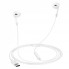 Навушники Hoco M109 Type C з мікрофоном, 14 мм динамік, довжина кабелю 1,2 м, білі