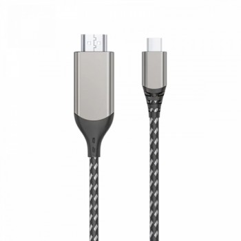 USB-C кабель для HDMI WiWU X10L, 2 метри, сірий